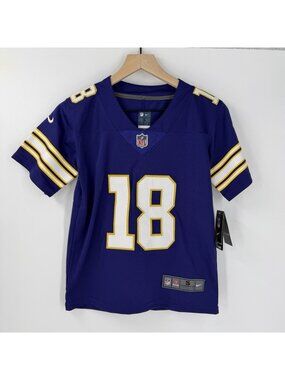NWT Nike On Field Minnesota Vikings Justin Jefferson Jersey Stitched KIDS Small